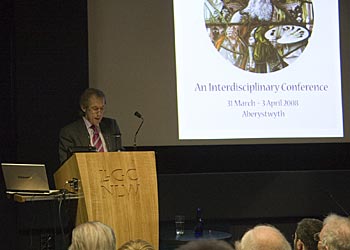 Geraint Jenkins introducing the conference.