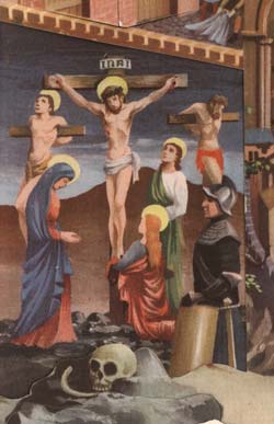 Depiction of the Crucifixion.
